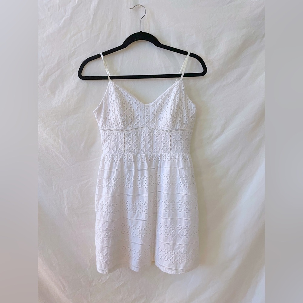 Crochet mini dress
